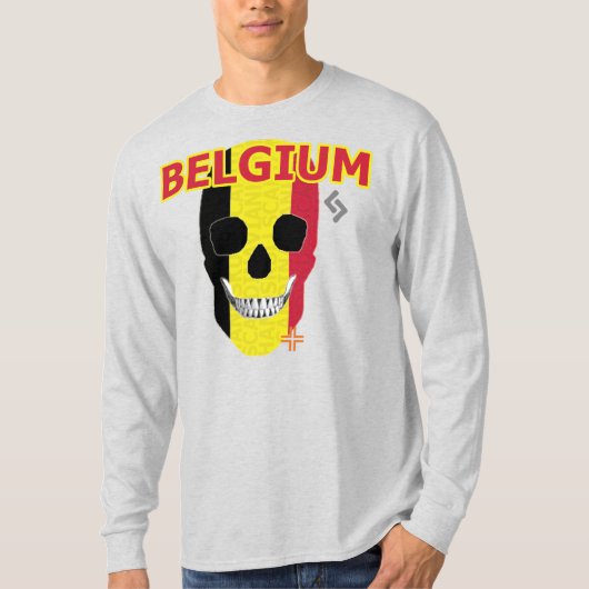 HANDSKULL Belgique T-shirt à manches longues B2 (Devant)