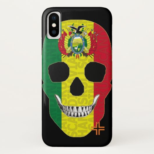 HANDSKULL Bolivie coque iPhone X B2 (Dos)