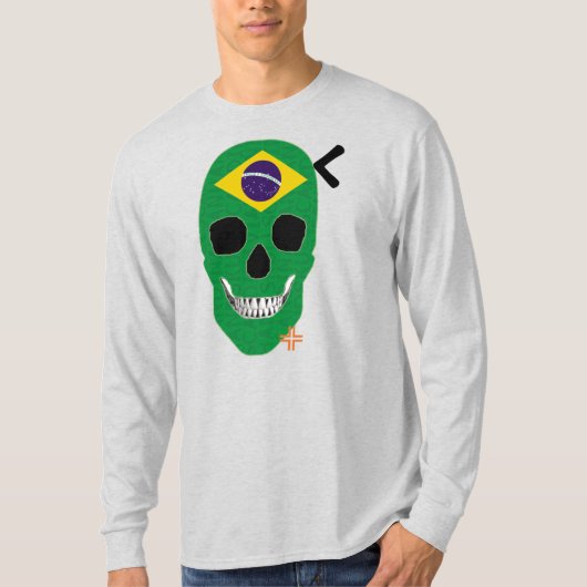 HANDSKULL Brésil long feutre T-shirt B2 (Devant)