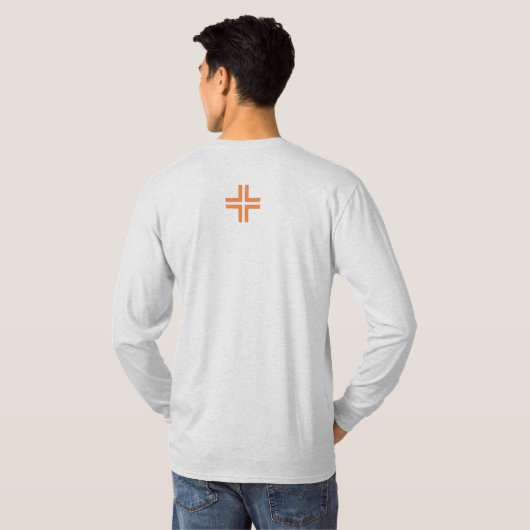 HANDSKULL Codebar Long Manches T-shirt B2 (Dos entier)