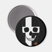 HANDSKULL Cornwall ronde magneet B2 (Voorkant / Achterkant)