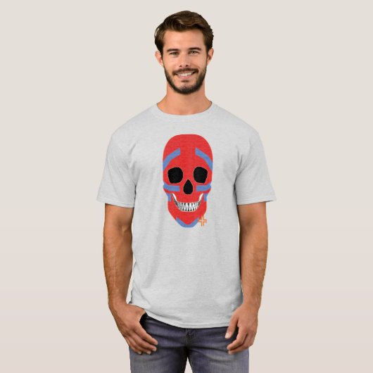 HANDSKULL Crazy Head t-shirt basique B2 (Devant entier)