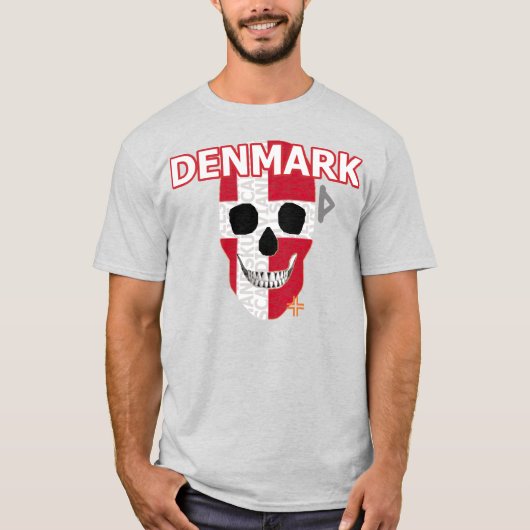 HANDSKULL Denmark t-shirt basis B2 (Voorkant)