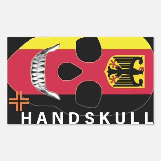 HANDSKULL Duitsland - Sticker (Voorkant)