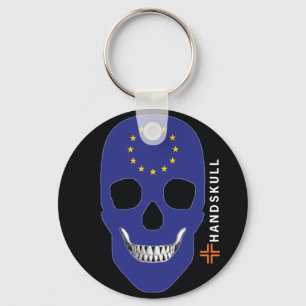 HANDSKULL Europe, Happy skull, Europe flag Sleutelhanger