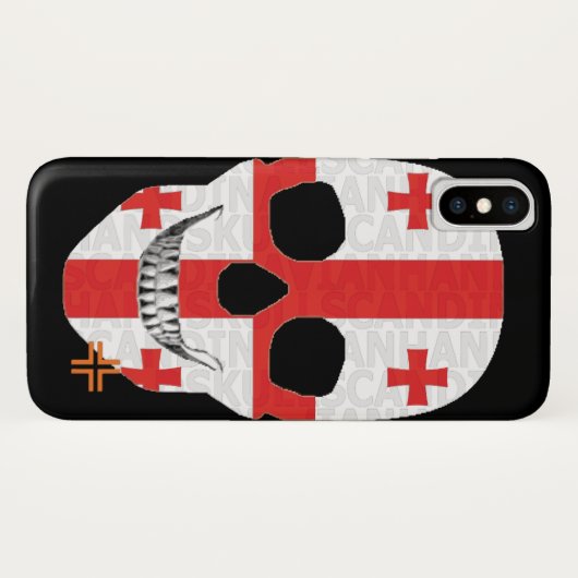HANDSKULL Géorgie coque iPhone X B2 (Dos (Horizontal))