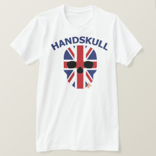 HANDSKULL Groot-Brittannië - Witte basishoes T-shirt