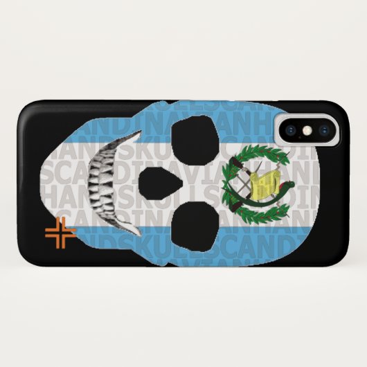 HANDSKULL Guatemala coque iPhone X B2 (Dos (Horizontal))