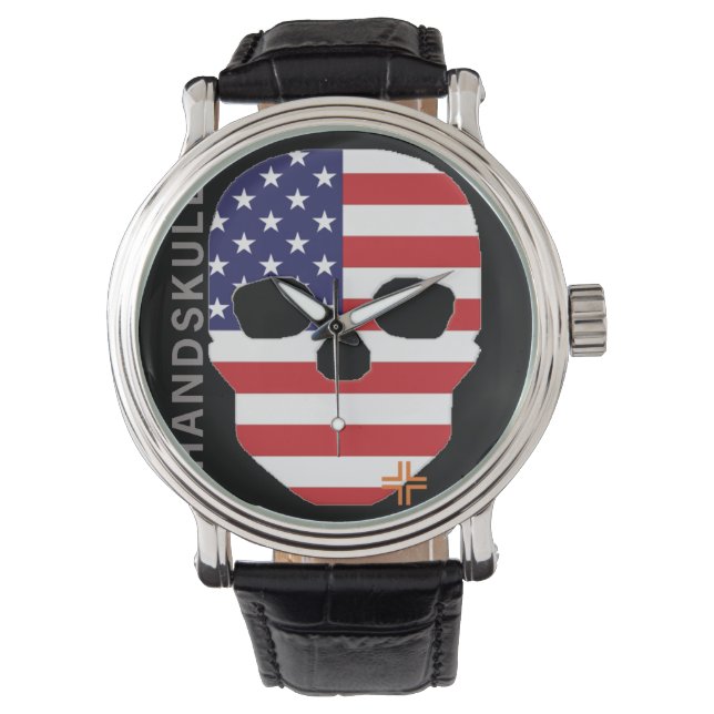 Handskull horloge USA / Sporthorloge (Voorkant)