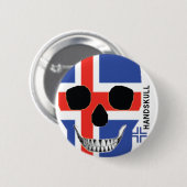 HANDSKULL IJsland - Button (Voorkant /achterkant)
