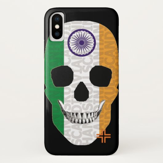 HANDSKULL Inde coque iPhone X B2 (Dos)