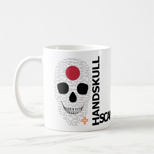 HANDSKULL Japon classique Mug O4 (Gauche)