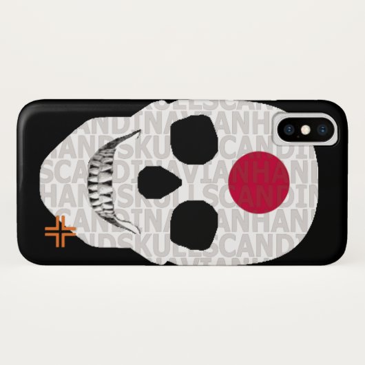 HANDSKULL Japon coque iPhone X B2 (Dos (Horizontal))