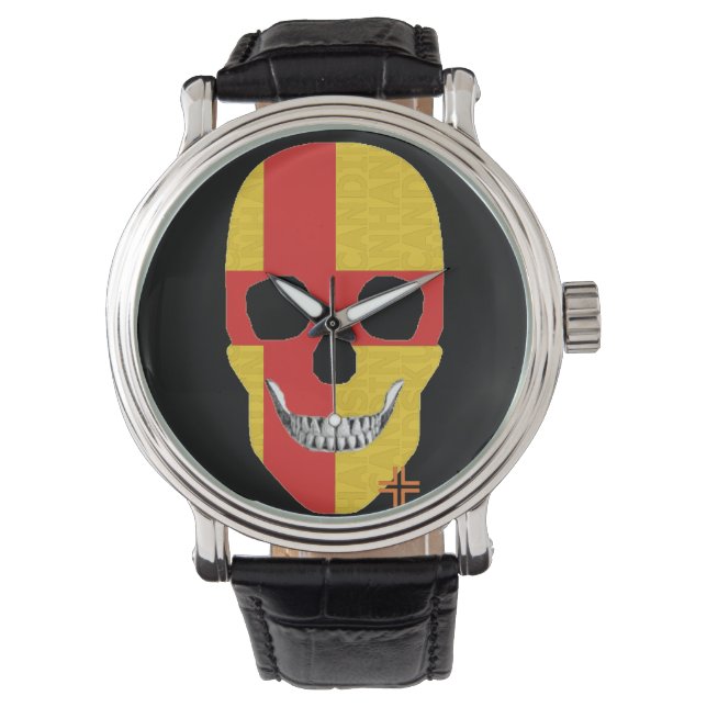 HANDSKULL Kalmar horloge mannen leder B2 (Voorkant)