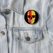HANDSKULL Kalmar Round Badge noir B2 (En situation)