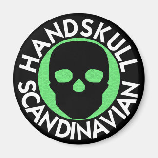 HANDSKULL LIV Arlequin aimant rond P3
