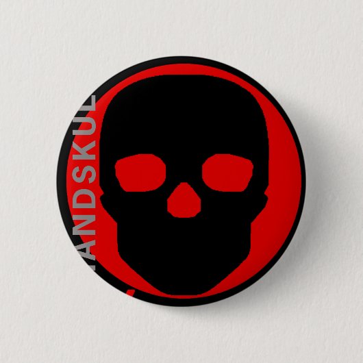 HANDSKULL Liv - Buttonnen Ronde Button 5,7 Cm (Voorkant)