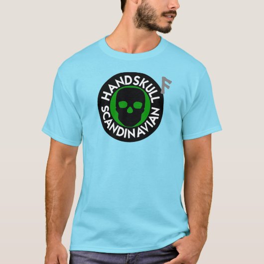 HANDSKULL LIV Forest Green t-shirt Basic P4 (Voorkant)