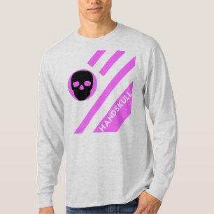 HANDSKULL LIV Hot Pink Bars T-shirt met lange mouw