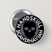 HANDSKULL LIV Sinker Badge rond noir P3 (Devant & derrière)