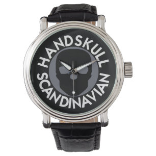 HANDSKULL LIV Sinker montre mens cuir P3