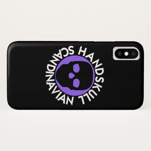 HANDSKULL LIV Violet coque iPhone X P3 (Dos (Horizontal))
