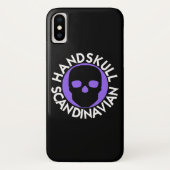 HANDSKULL LIV Violet coque iPhone X P3 (Dos)