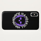 HANDSKULL LIV Violet hoesje iPhone X P3 (Achterkant (horizontaal))