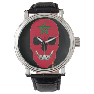 HANDSKULL Marokko horloge mannen leer B2