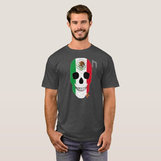 HANDSKULL Mexico t-shirt Basic B2 (Voorkant volledig)