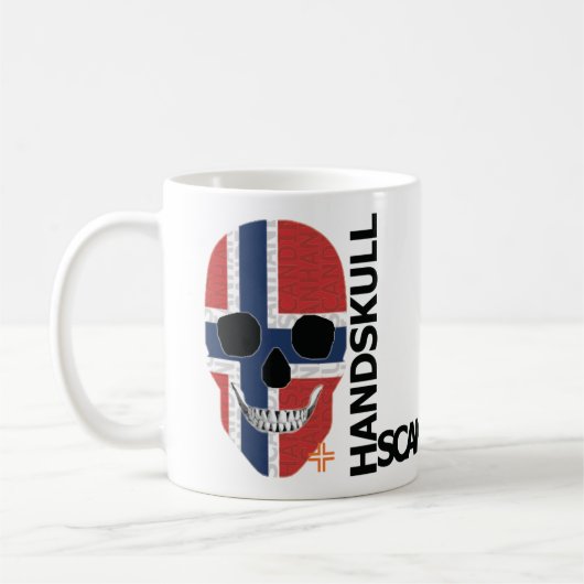 HANDSKULL Norvège Classique Mug O4 (Gauche)