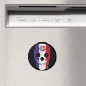 HANDSKULL Paraguay round magnetB2 Magneet (Insitu (Vaatwasser))