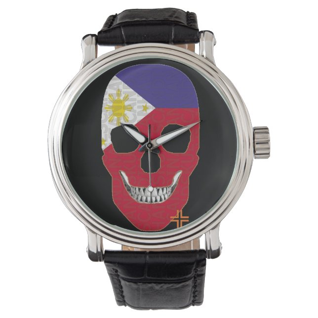 HANDSKULL Philippines montre homme cuir B2 (devant)
