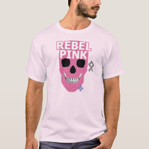 HANDSKULL Rebel Pink t shirt Basic B2