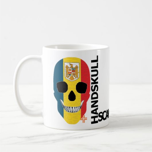 HANDSKULL Roumanie Mug classique O4 (Gauche)