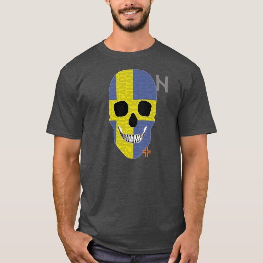 HANDSKULL Suède t-shirt basique B2 (Devant)