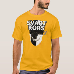 HANDSKULL Svart Kors t-shirt basique B2