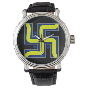 Handskull Swastika Hindu geluk/Sports Watch Horloge