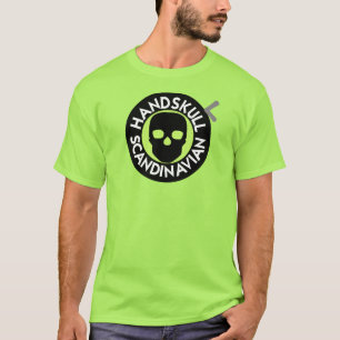 HANDSKULL T-shirt LIV Lime basique P4