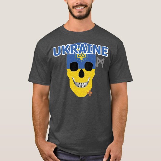 HANDSKULL Ukraine t-shirt basique B2 (Devant)