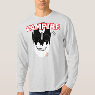 HANDSKULL Vampire Lange Rang-hoes T-Shirt B2