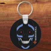 HANDSKULL Warrior, Happy skull, Warrior flag Sleutelhanger (Voorkant)