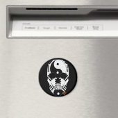 HANDSKULL Yin Yang aimant rond B2 (In Situ (Lave-vaisselle))