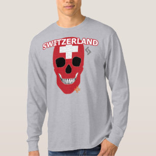 HANDSKULL Zwitserland Lange hoes T-Shirt B2