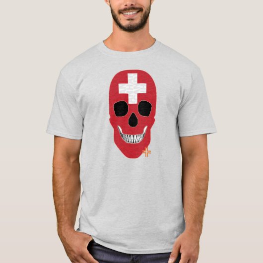 HANDSKULL Zwitserland t-shirt Basic B2 (Voorkant)