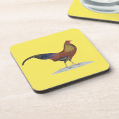 Handsome Alert Rooster Drankjes Onderzetter (Linkerzijde)