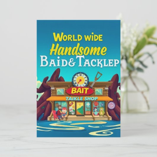 Handsome Bait & Tackle: uw go-to-Vissende plek Kaart (Staand voorkant)