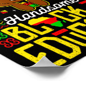 Handsome Black Educated Black History Kinder Boys  Poster (Hoek)