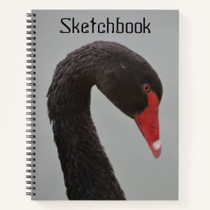 Handsome Black Swan Sketch Notitieboek