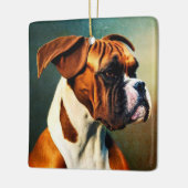 Handsome Boxer Keramisch Ornament (Links)